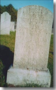 Susan Ann Vaughn Baugus gravestone