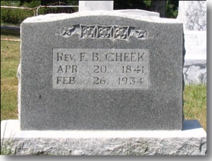 Francis B. Cheek Gravestone