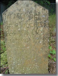 Gravestone of Richard M. Cheek