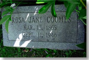 Rosa Jane Coomes Gravestone