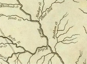 Map of Buckhorn Creek area