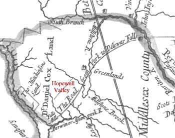 1706 Map of Hopewell, NJ