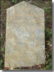 Gravestone of Frankie Crouse Cheek